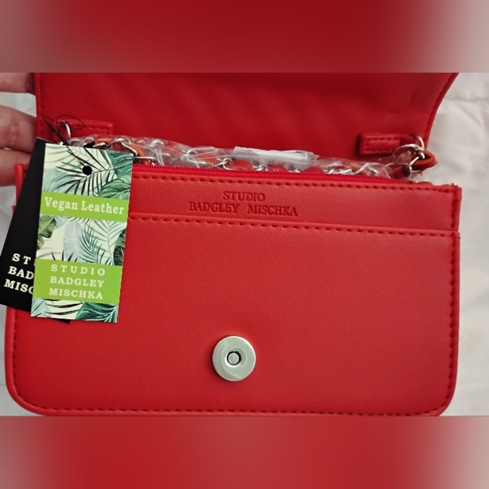 Badgley Mischka Ruby Red Crossbody Bag - image 3